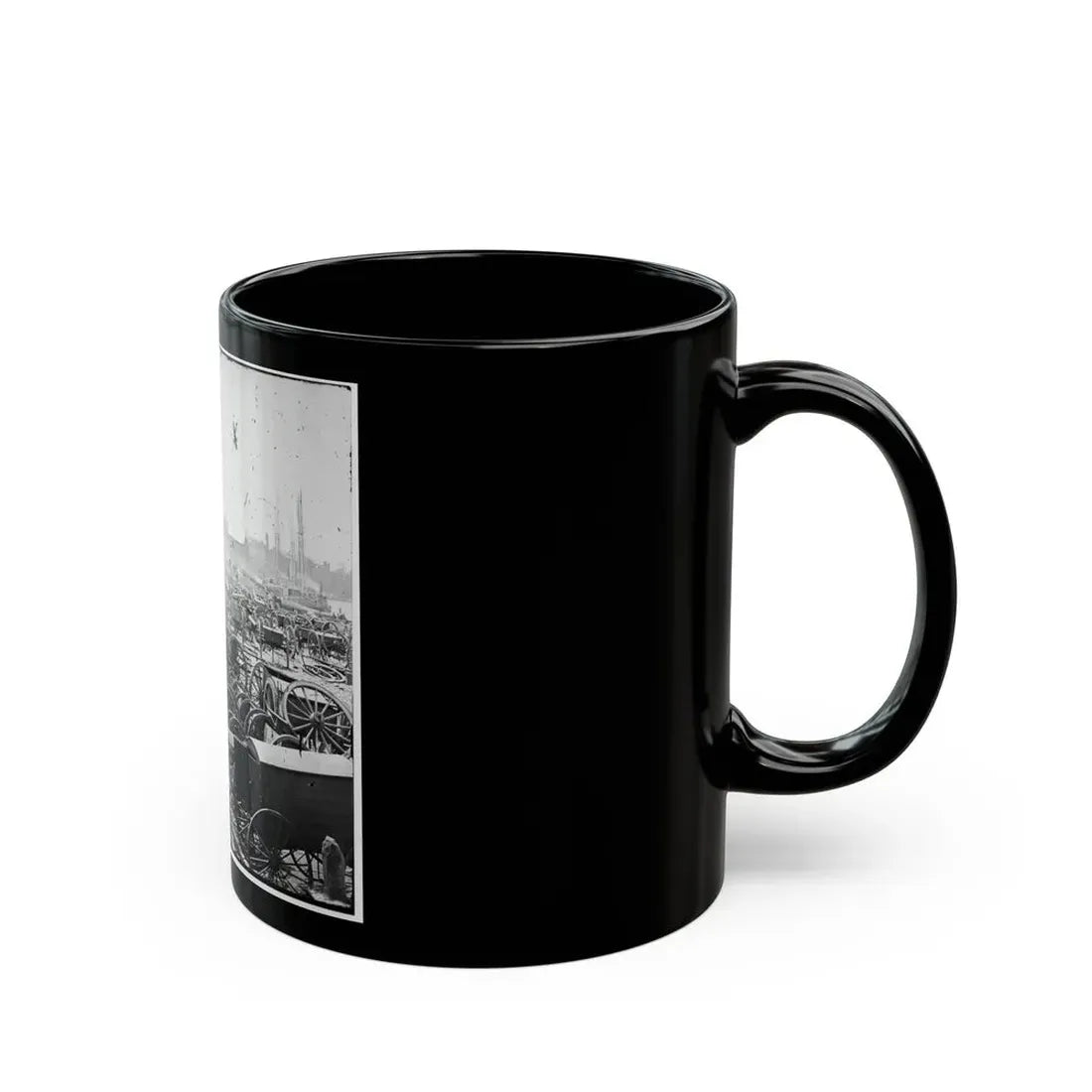 Richmond, Va. Park Of Captured Guns At Rocketts (U.S. Civil War) Black Coffee Mug - Go Mug Yourself