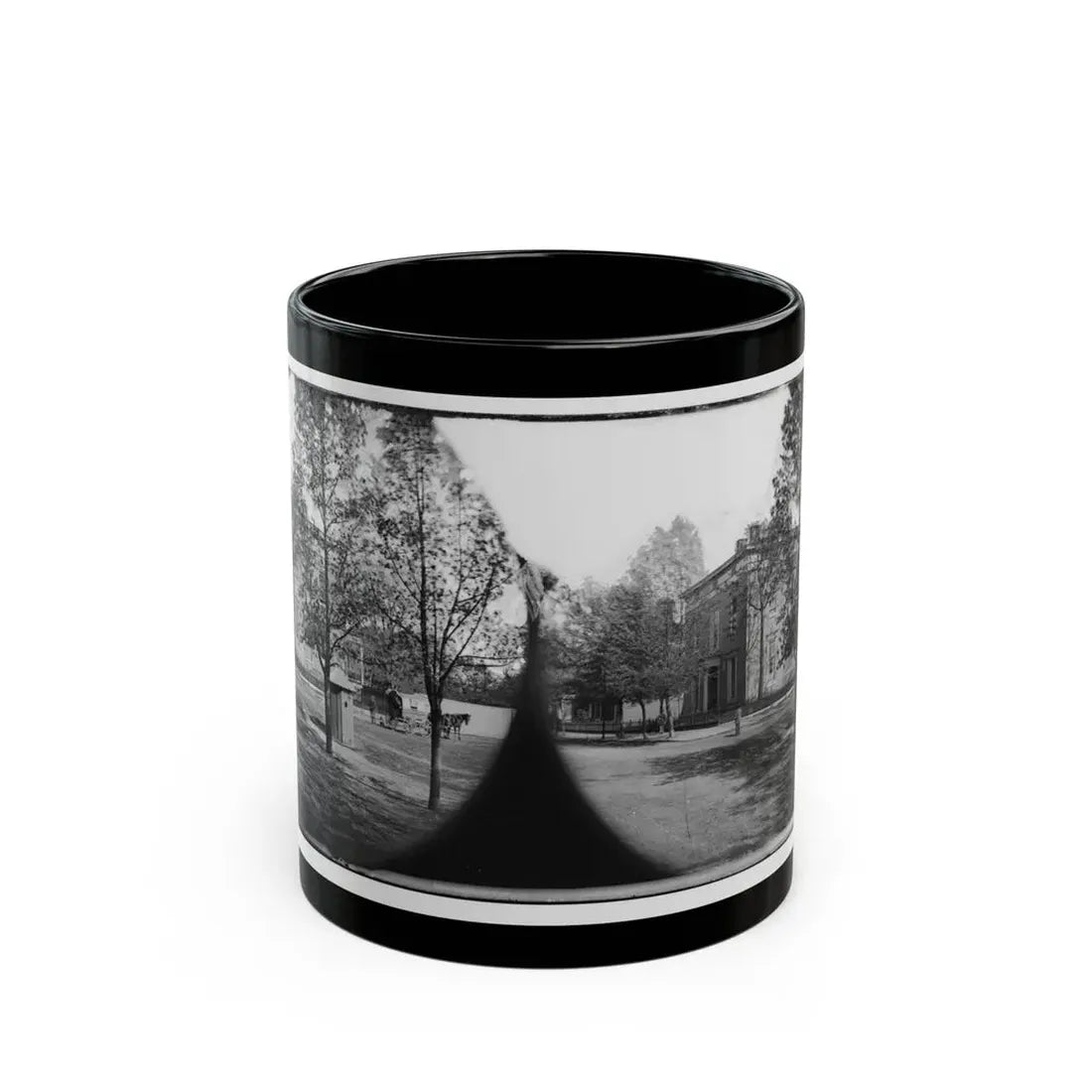 Richmond, Va. Residence Of Alexander H. Stephens, Vice President, C.S.A. (U.S. Civil War) Black Coffee Mug 11oz - Go Mug Yourself