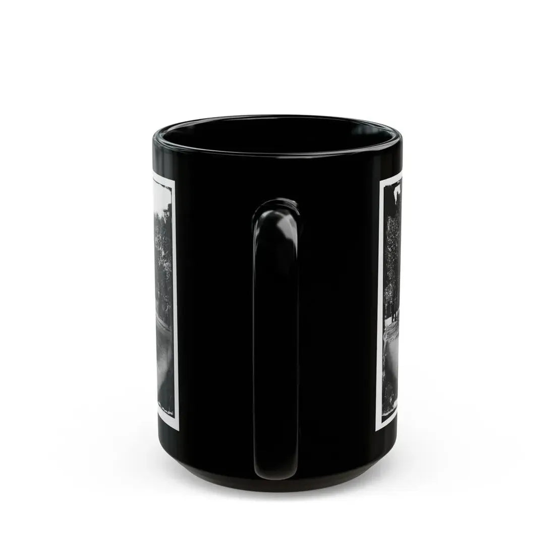Richmond, Va. Residence Of Jefferson Davis (1201 East Clay Street) (U.S. Civil War) Black Coffee Mug - Go Mug Yourself