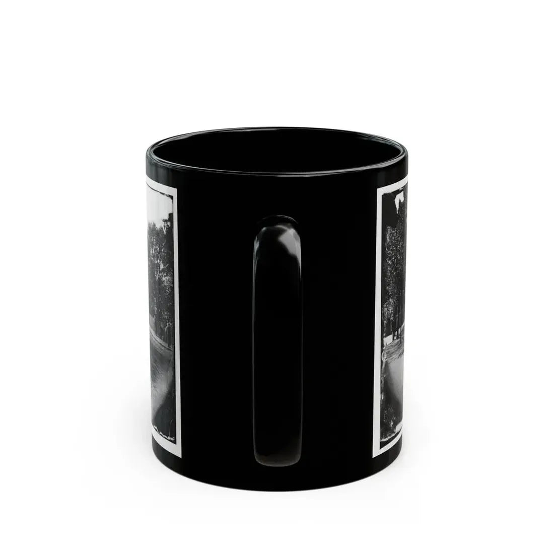 Richmond, Va. Residence Of Jefferson Davis (1201 East Clay Street) (U.S. Civil War) Black Coffee Mug - Go Mug Yourself