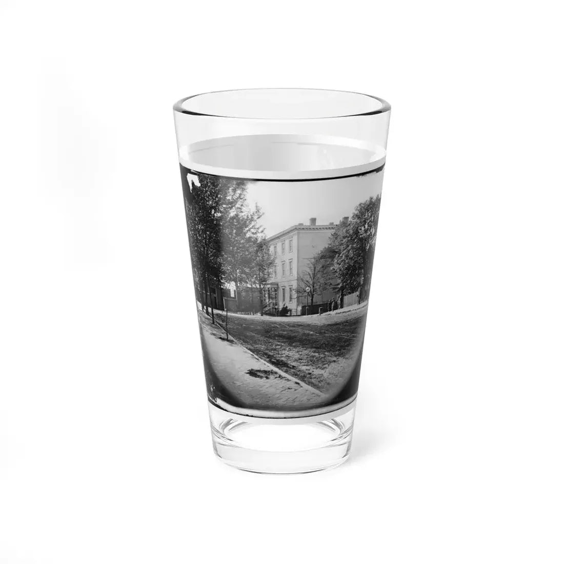 Richmond, Va. Residence Of Jefferson Davis (1201 East Clay Street) (U.S. Civil War) Pint Glass 16oz - Go Mug Yourself