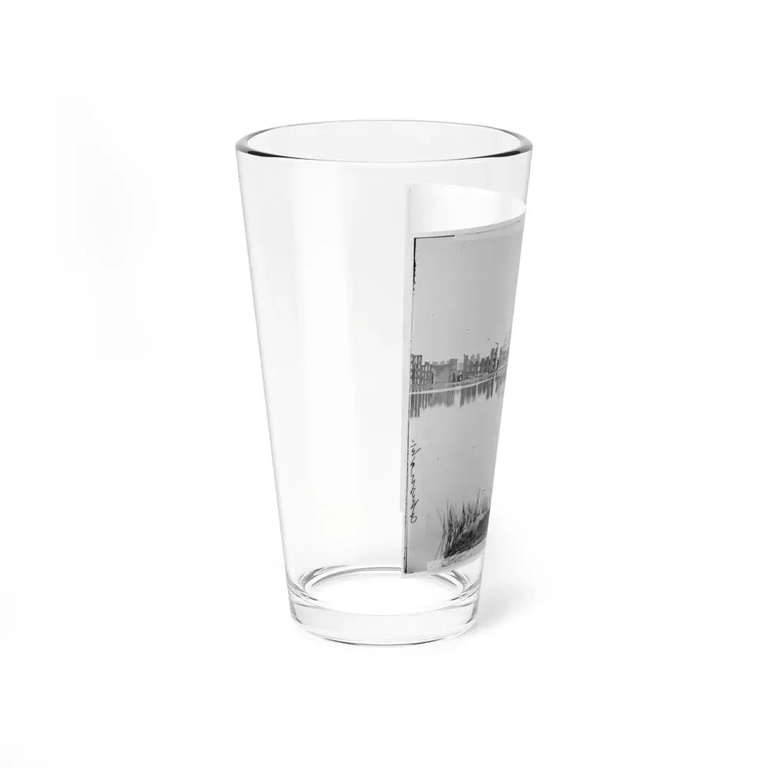 Richmond, Va. Ruined Buildings On Banks Of The Canal Basin (U.S. Civil War) Pint Glass 16oz - Go Mug Yourself