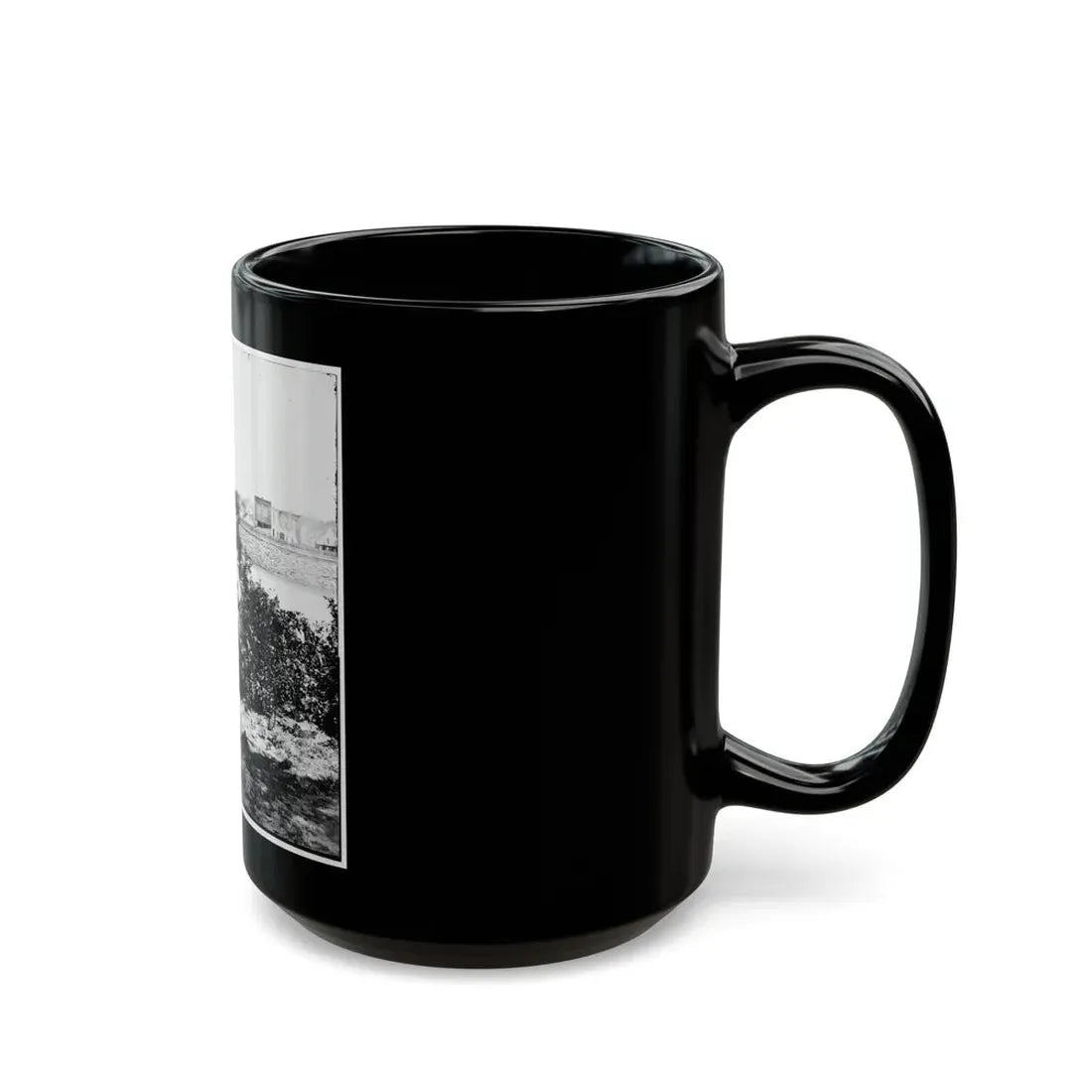 Richmond, Va. Ruins Of Mayo's Bridge; The City Beyond (U.S. Civil War) Black Coffee Mug - Go Mug Yourself
