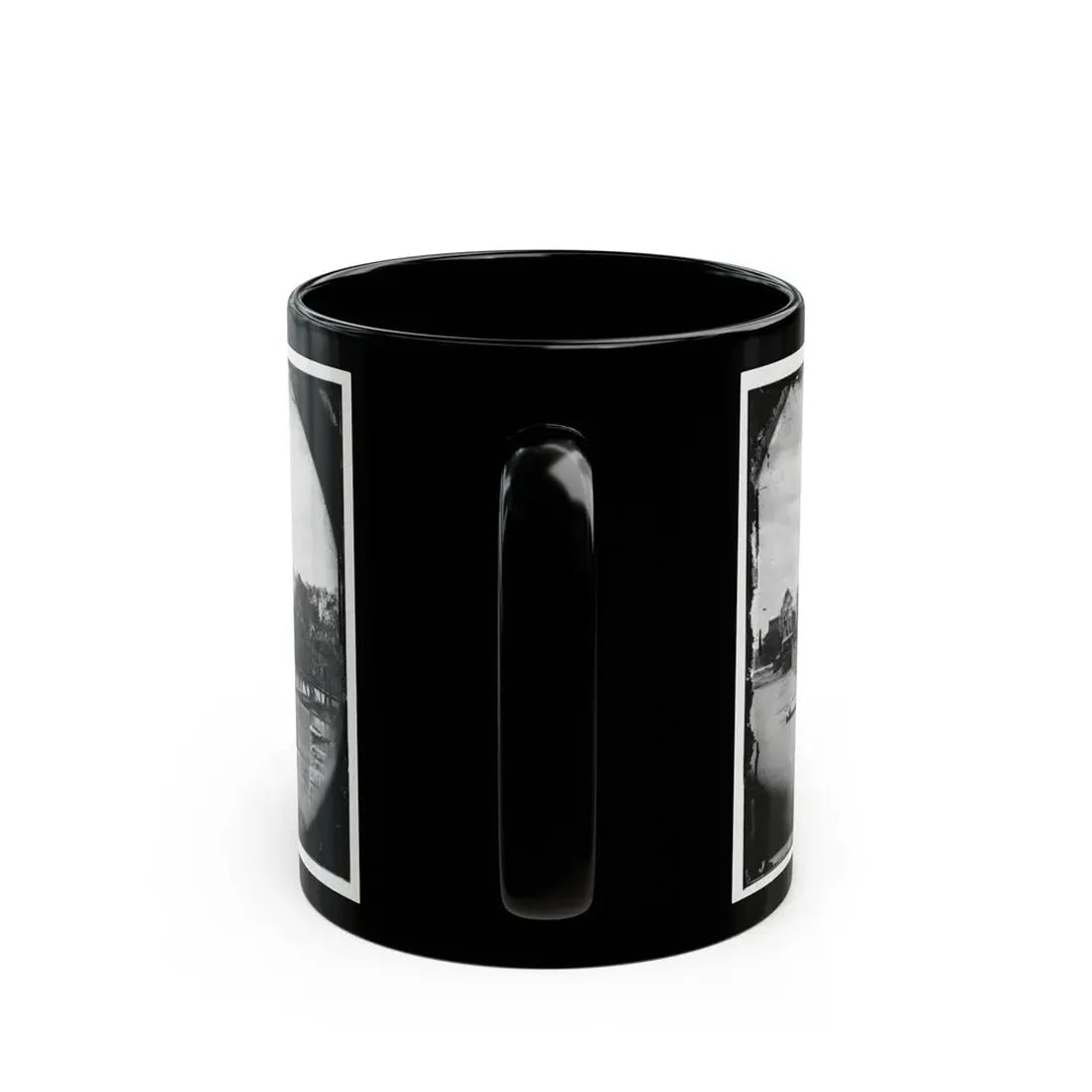 Richmond, Va. Ruins Of Mayo's Bridge (U.S. Civil War) Black Coffee Mug - Go Mug Yourself