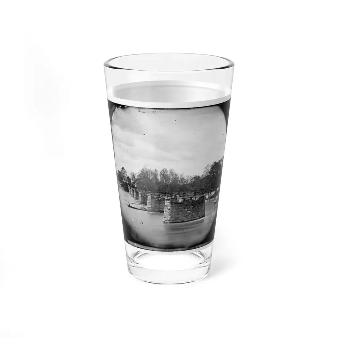 Richmond, Va. Ruins Of Mayo's Bridge (U.S. Civil War) Pint Glass 16oz - Go Mug Yourself