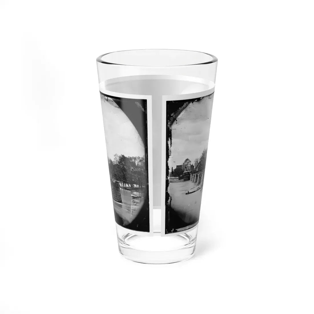 Richmond, Va. Ruins Of Mayo's Bridge (U.S. Civil War) Pint Glass 16oz - Go Mug Yourself