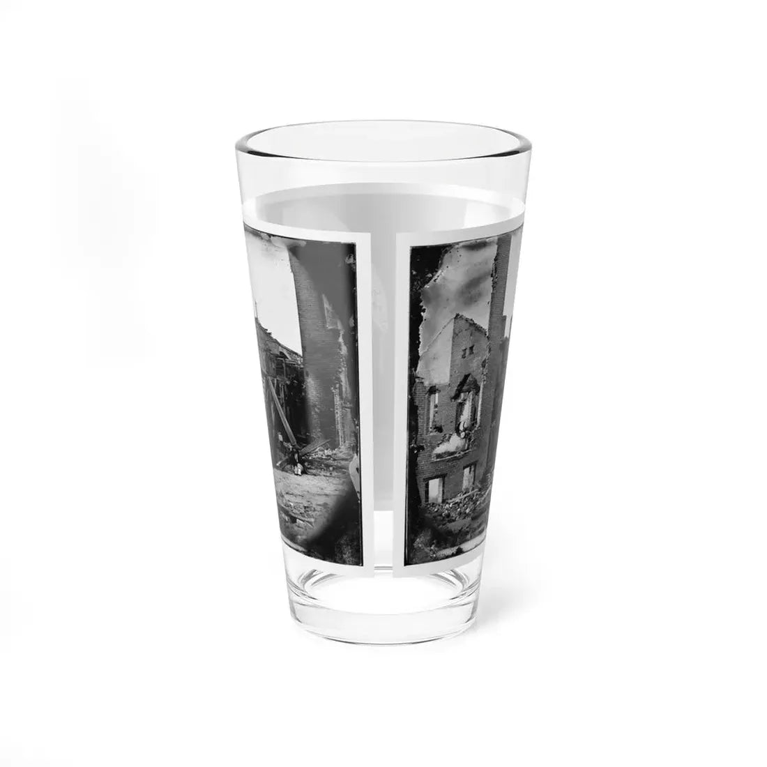 Richmond, Va. Ruins Of Paper Mill With Water-Wheel; Another View (U.S. Civil War) Pint Glass 16oz - Go Mug Yourself