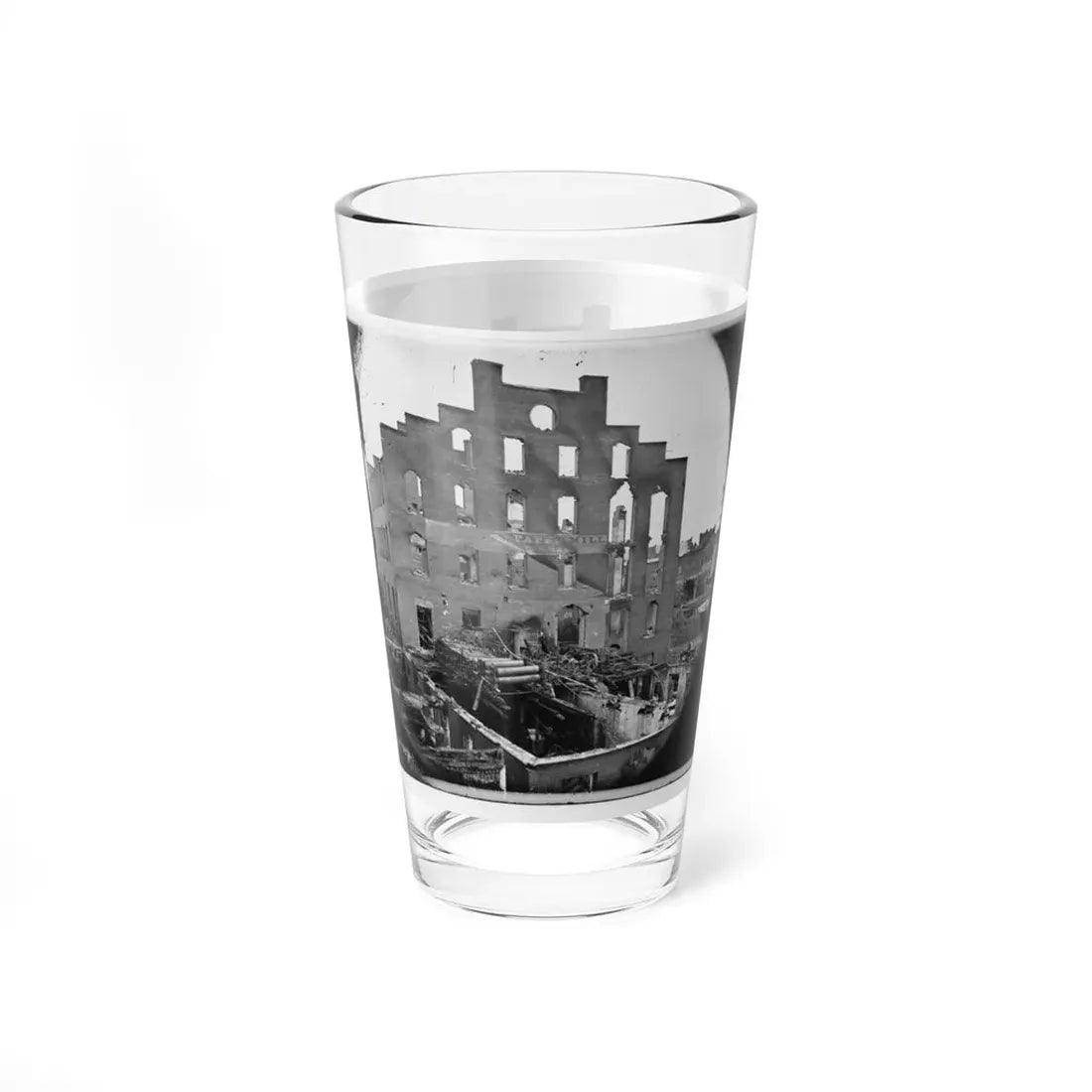 Richmond, Va. Ruins Of Paper Mill; Wrecked Paper-Making Machinery In Foreground (U.S. Civil War) Pint Glass 16oz - Go Mug Yourself