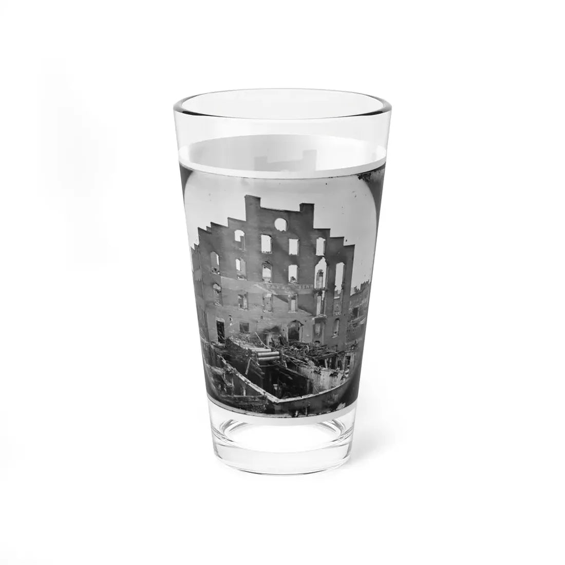Richmond, Va. Ruins Of Paper Mill; Wrecked Paper-Making Machinery In Foreground (U.S. Civil War) Pint Glass 16oz - Go Mug Yourself