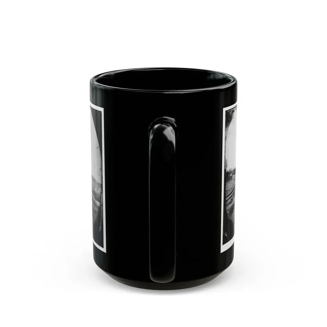 Richmond, Va. Ruins Of Richmond & Danville Railroad Bridge (U.S. Civil War) Black Coffee Mug - Go Mug Yourself