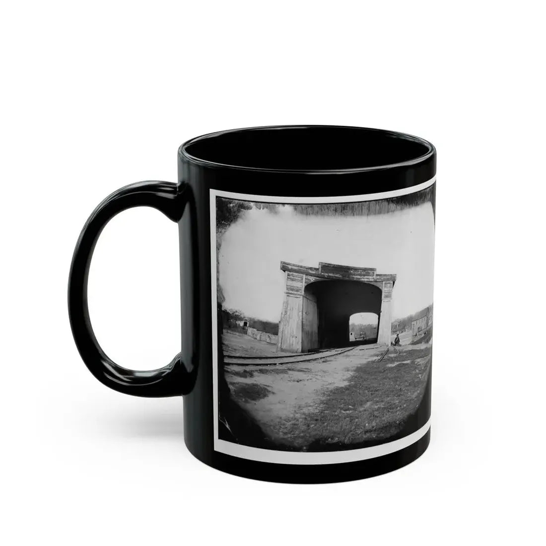 Richmond, Va. Ruins Of Richmond & Danville Railroad Bridge (U.S. Civil War) Black Coffee Mug - Go Mug Yourself