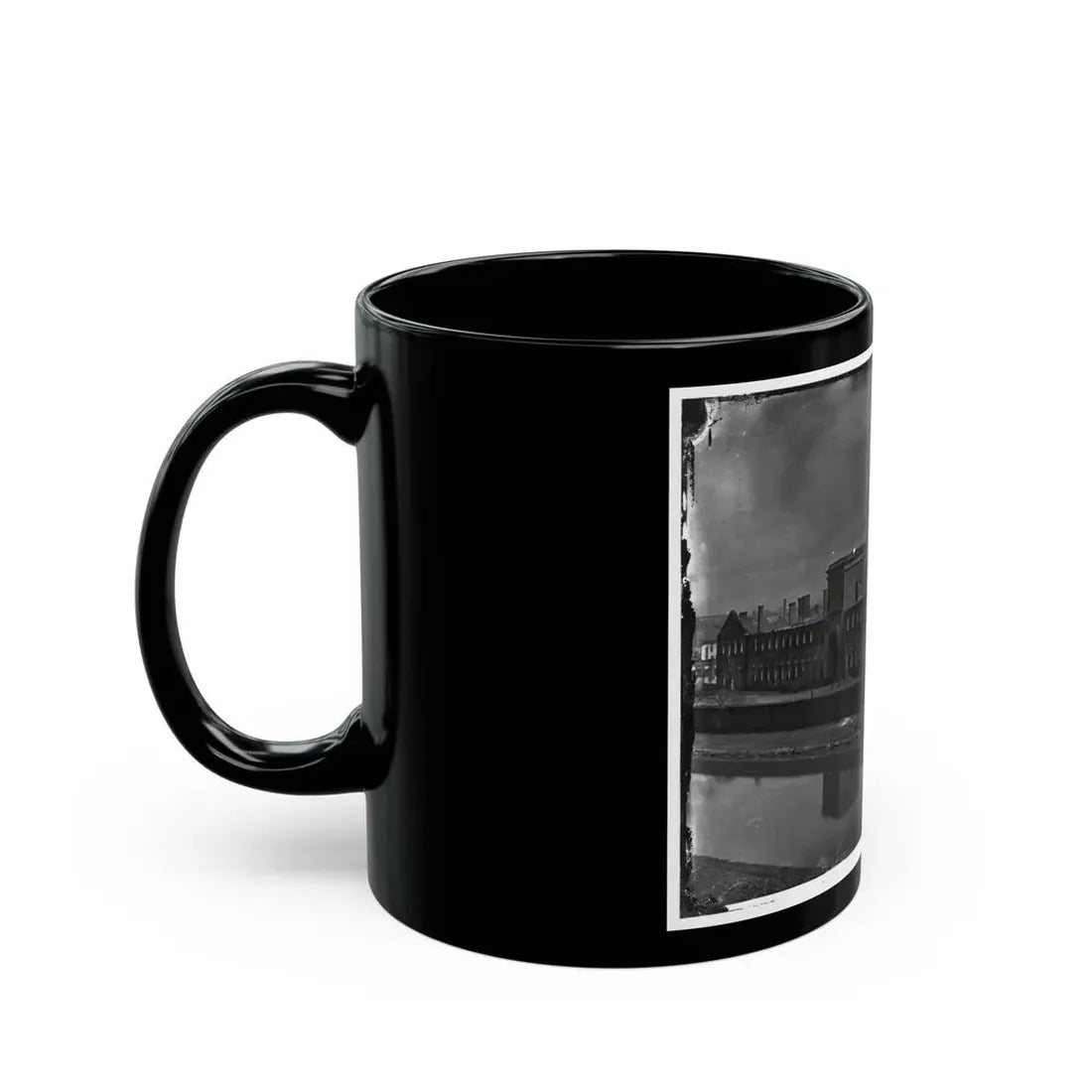 Richmond, Va. Ruins Of State Arsenal From The Canal (U.S. Civil War) Black Coffee Mug - Go Mug Yourself