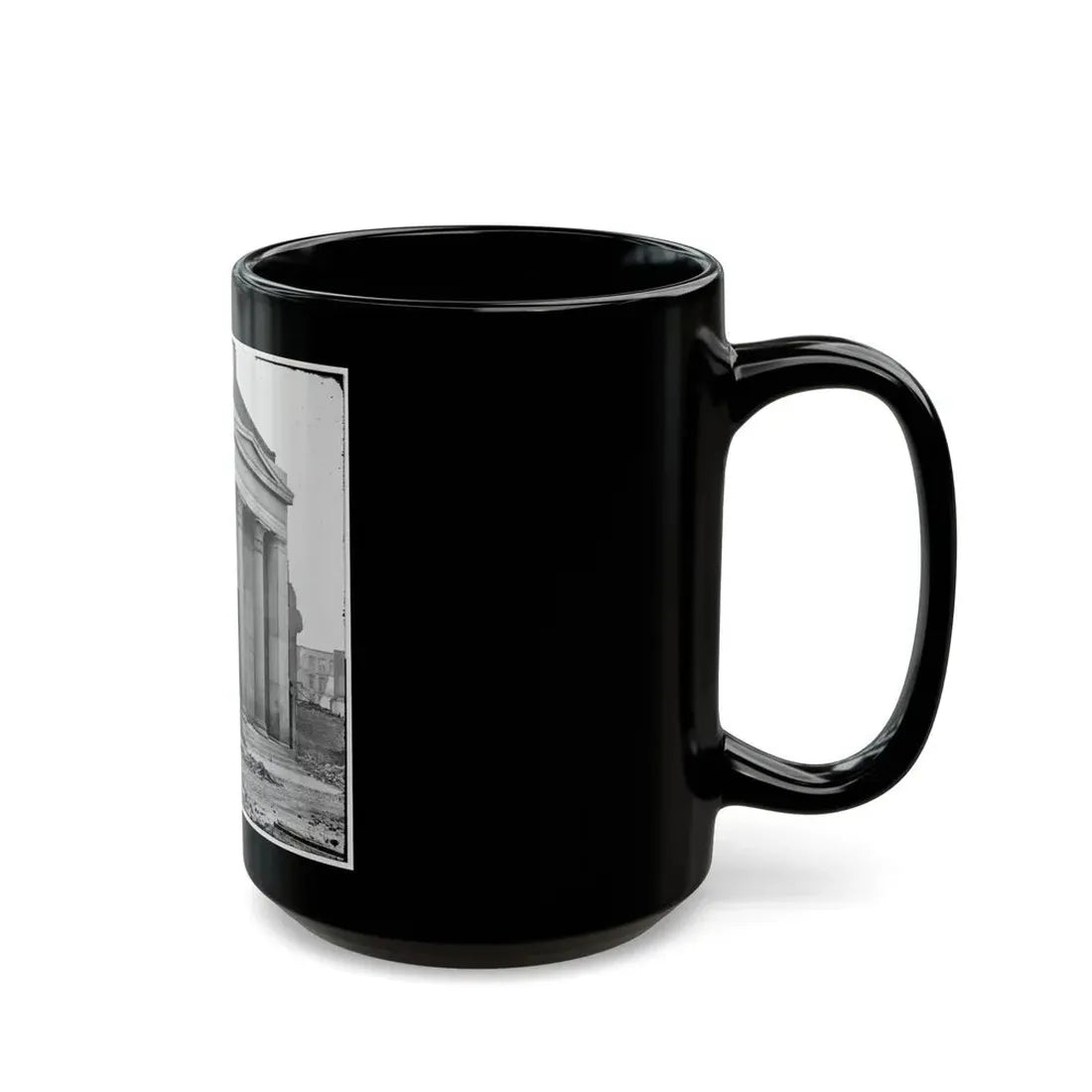 Richmond, Va. Ruins Of The Exchange Bank (Main Street) With The Facade Nearly Intact (U.S. Civil War) Black Coffee Mug - Go Mug Yourself