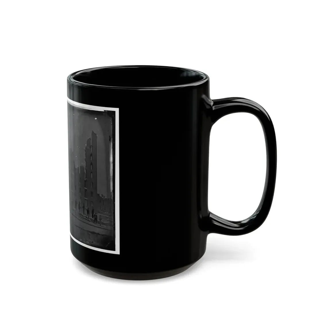 Richmond, Va. Ruins Of The Gallego Flour Mill; A Later View (U.S. Civil War) Black Coffee Mug - Go Mug Yourself