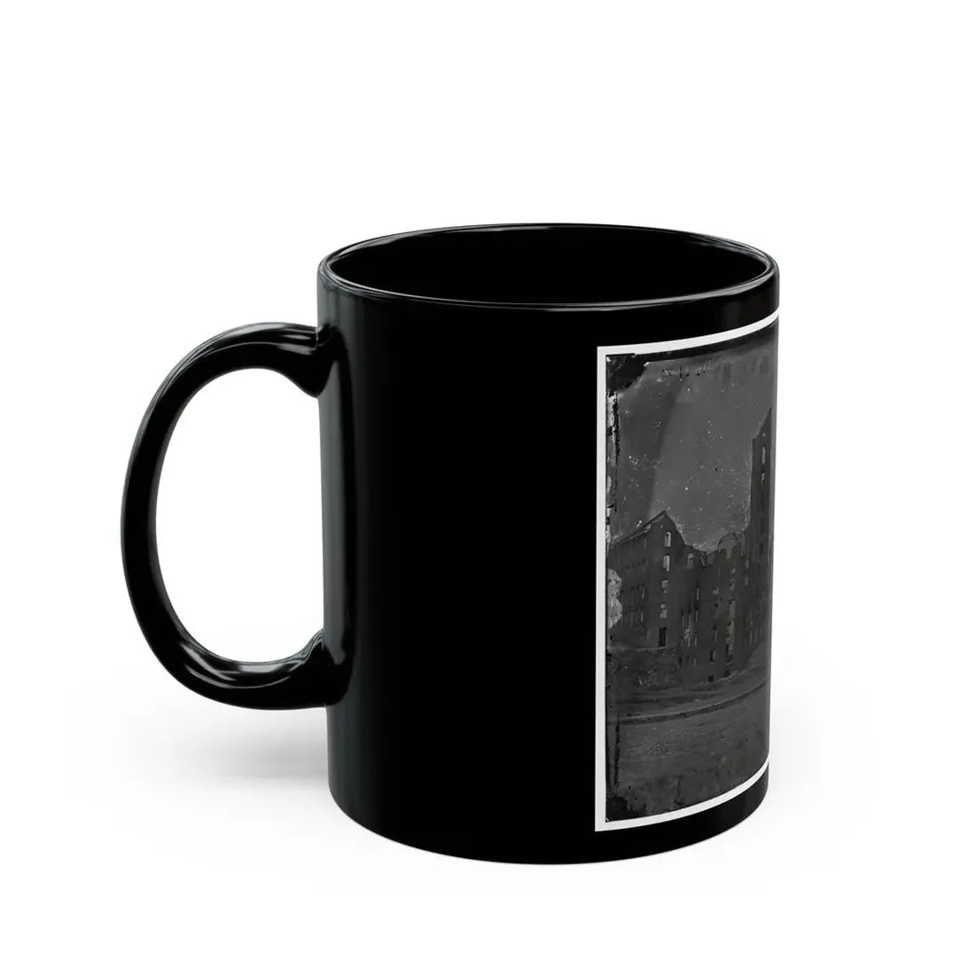 Richmond, Va. Ruins Of The Gallego Flour Mill; A Later View (U.S. Civil War) Black Coffee Mug - Go Mug Yourself