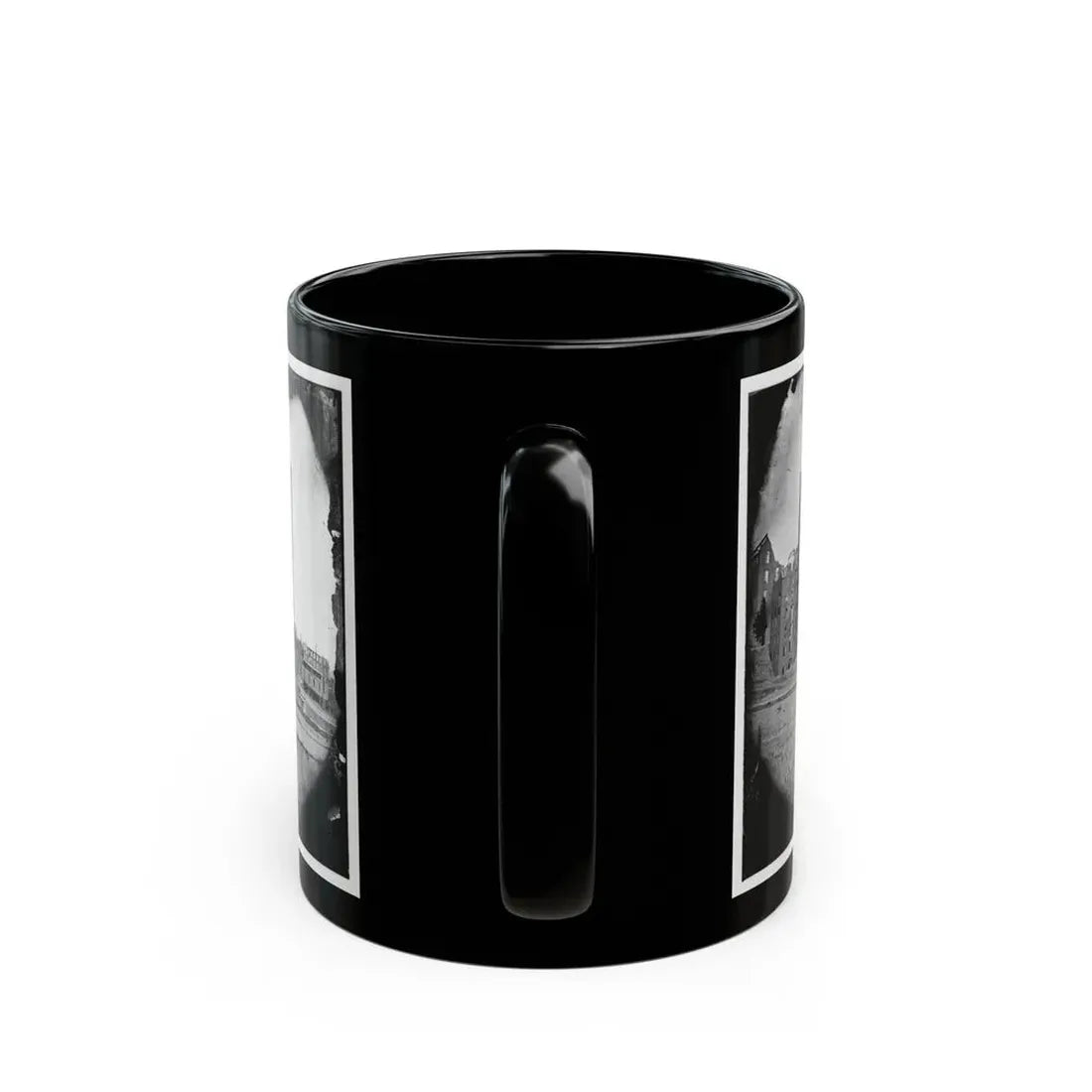 Richmond, Va. Ruins Of The Gallego Flour Mill (U.S. Civil War) Black Coffee Mug - Go Mug Yourself