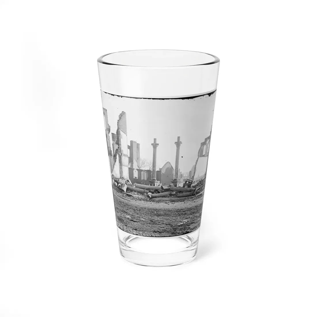Richmond, Va. Ruins Of The Southern Express Office (Carey Street) (U.S. Civil War) Pint Glass 16oz 16oz - Go Mug Yourself