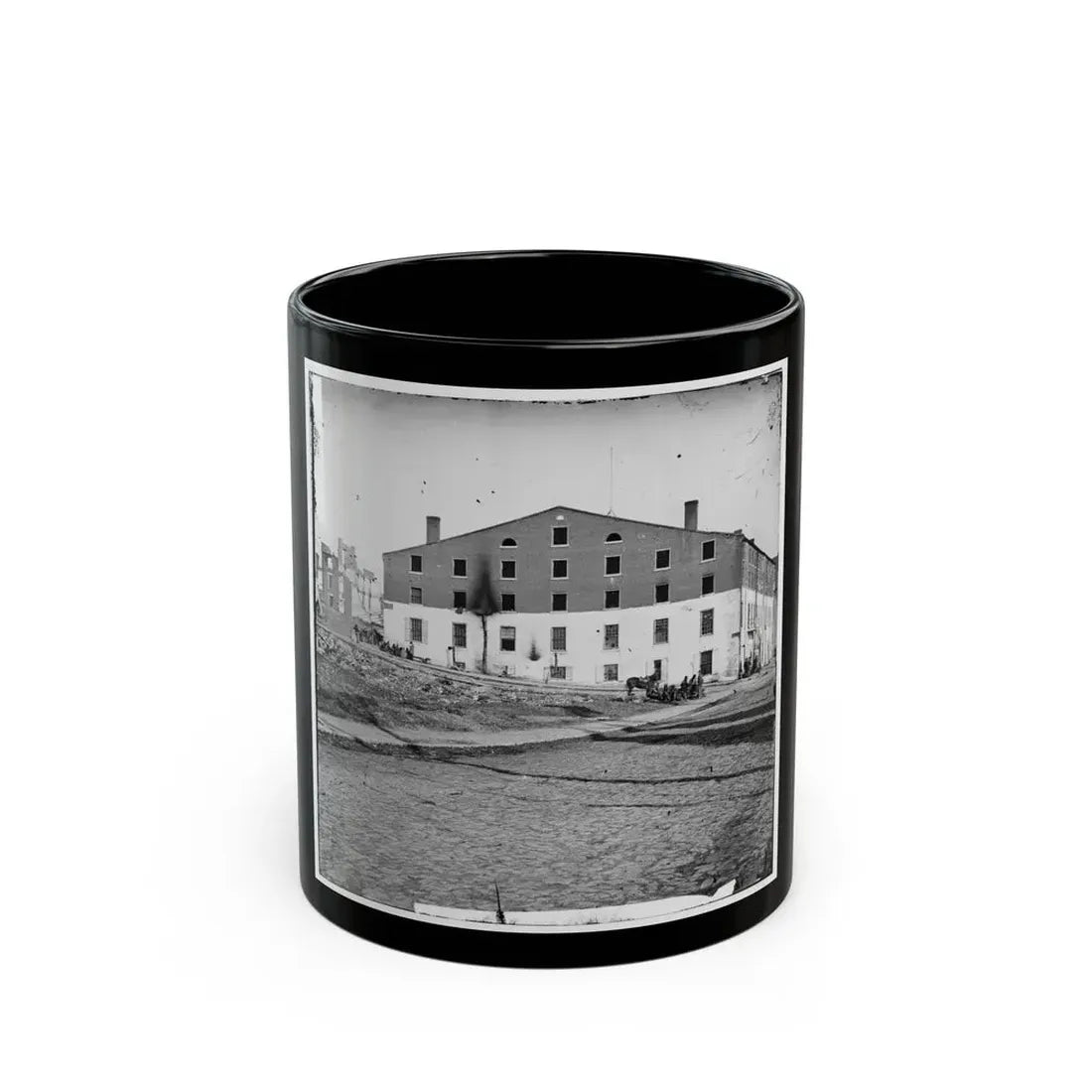 Richmond, Va. Side And Rear View Of Libby Prison (U.S. Civil War) Black Coffee Mug 11oz - Go Mug Yourself