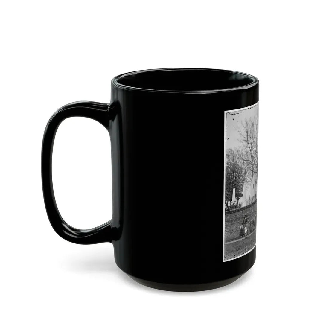 Richmond, Va. St. John's Church And Graveyard From Street (U.S. Civil War) Black Coffee Mug - Go Mug Yourself