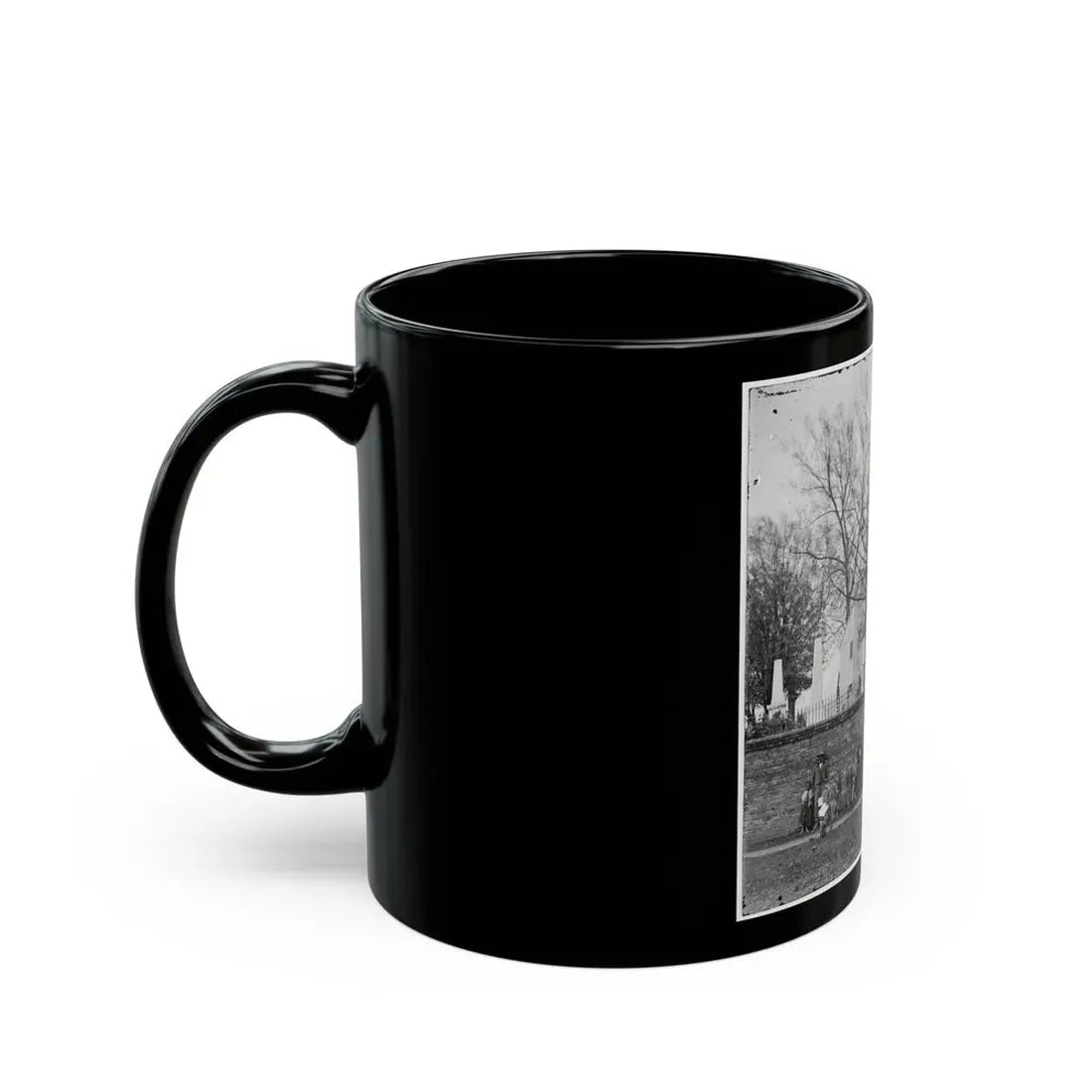 Richmond, Va. St. John's Church And Graveyard From Street (U.S. Civil War) Black Coffee Mug - Go Mug Yourself