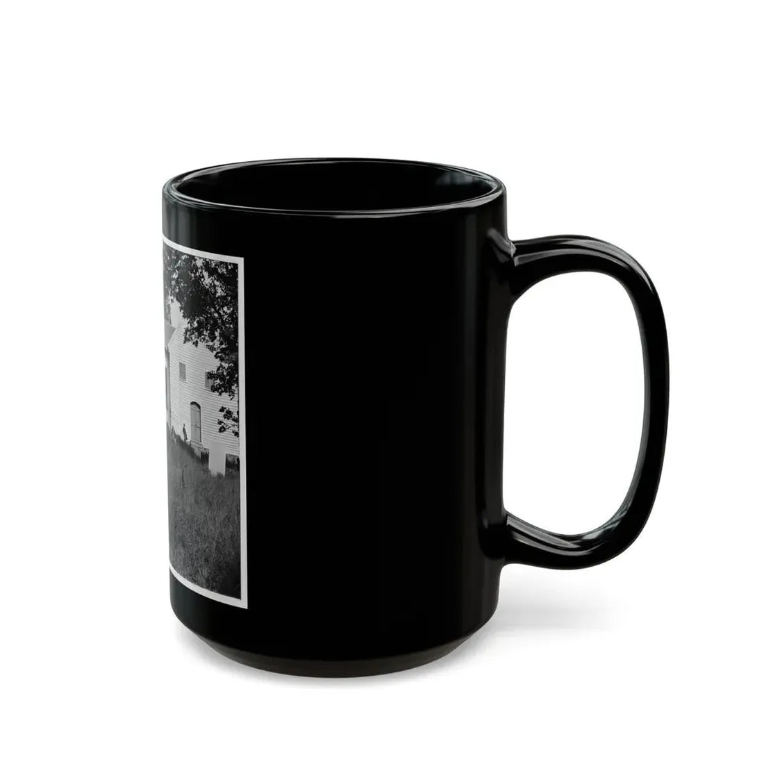Richmond, Va. St. John's Church From Graveyard (U.S. Civil War) Black Coffee Mug - Go Mug Yourself