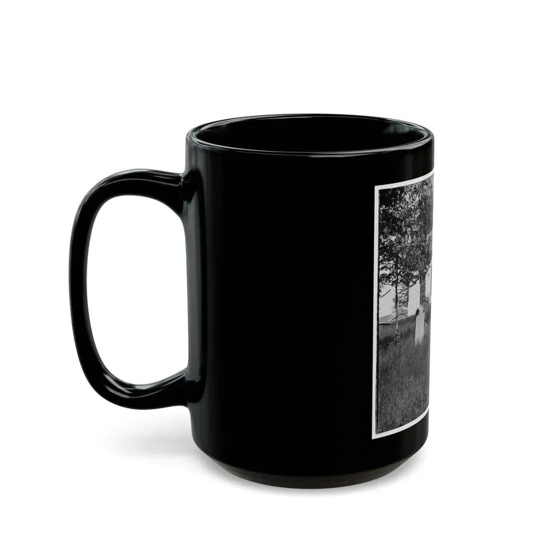 Richmond, Va. St. John's Church From Graveyard (U.S. Civil War) Black Coffee Mug - Go Mug Yourself