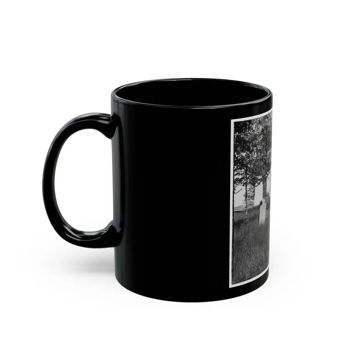 Richmond, Va. St. John's Church From Graveyard (U.S. Civil War) Black Coffee Mug - Go Mug Yourself