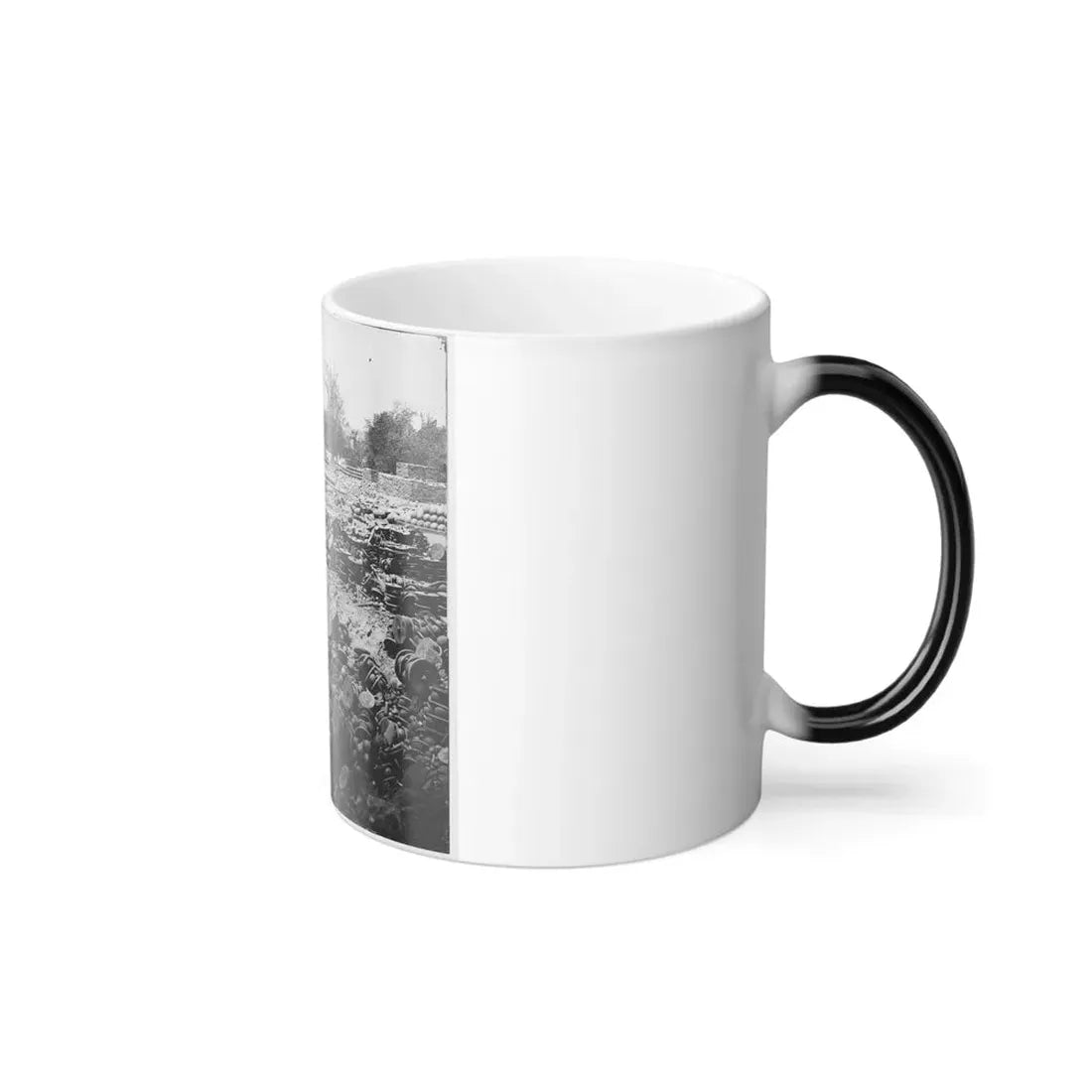 Richmond, Va. Stacked and Scattered Ammunition Near the State Arsenal; Another View (U.S. Civil War) Color Changing Coffee Mug 11oz - Go Mug Yourself