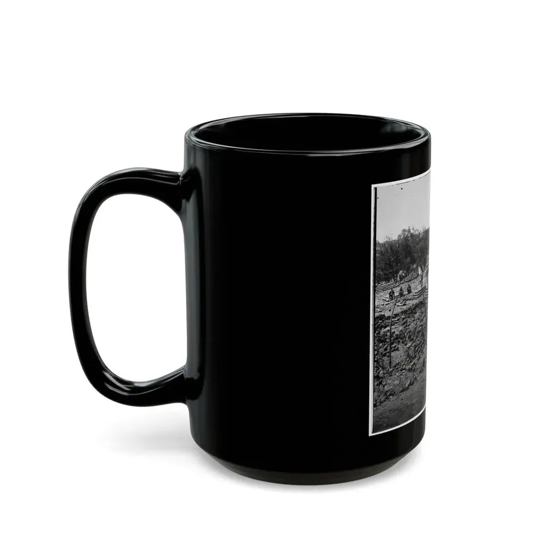 Richmond, Va. Stacked And Scattered Ammunition Near The State Arsenal (U.S. Civil War) Black Coffee Mug - Go Mug Yourself