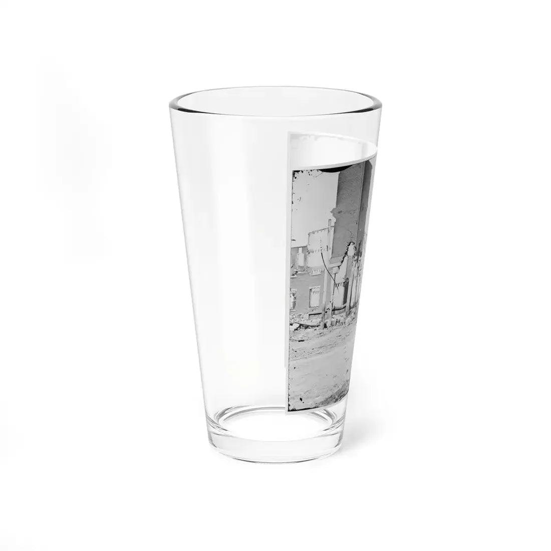 Richmond, Va. Street In The Burned District (U.S. Civil War) Pint Glass 16oz - Go Mug Yourself