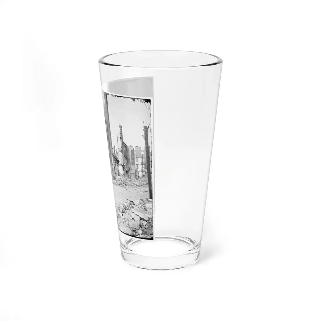 Richmond, Va. Street In The Burned District (U.S. Civil War) Pint Glass 16oz - Go Mug Yourself