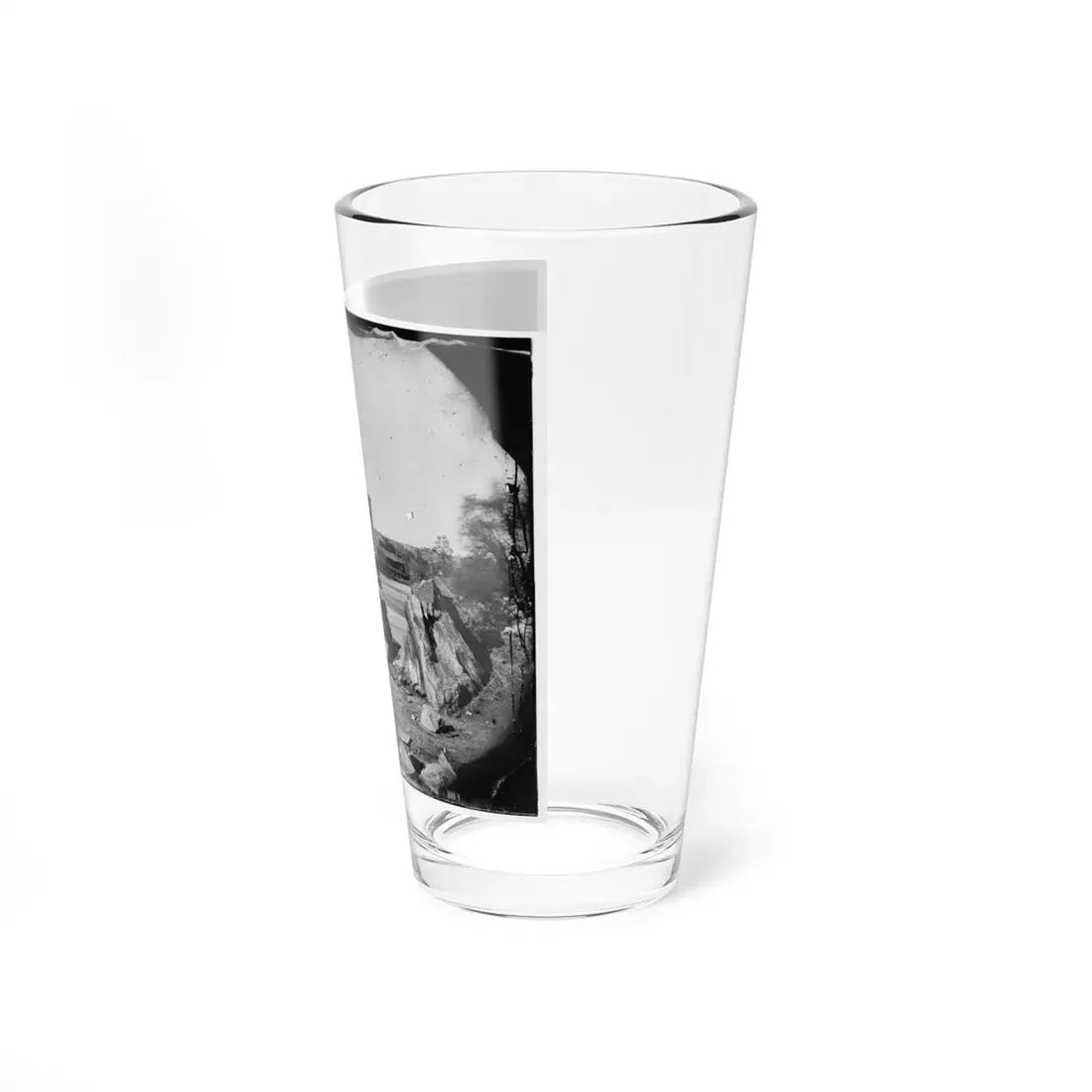 Richmond, Va. The Belle Isle Railroad Bridge (Covered) From The South Bank (U.S. Civil War) Pint Glass 16oz - Go Mug Yourself