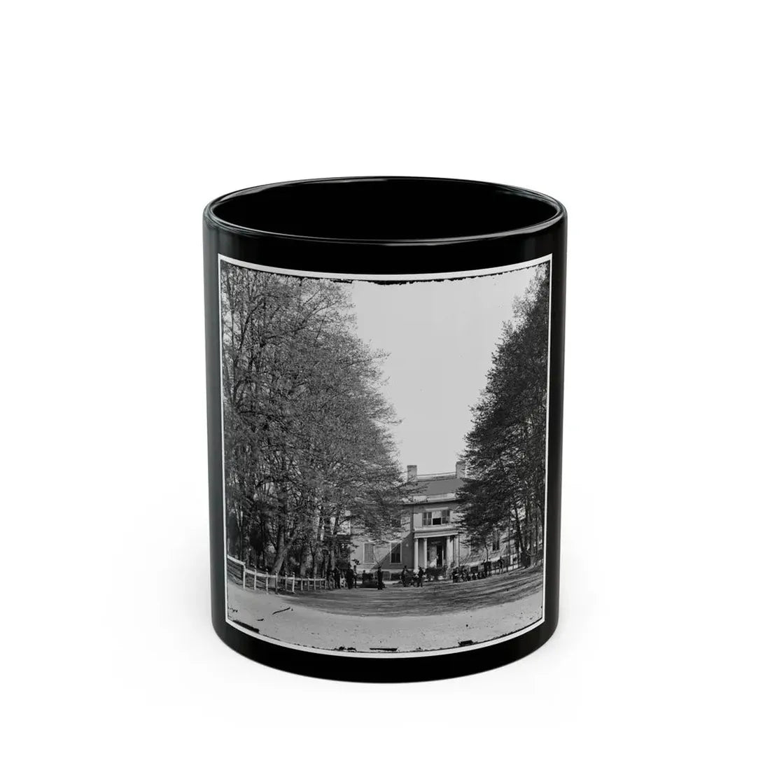 Richmond, Va. The Governor's Mansion (U.S. Civil War) Black Coffee Mug 11oz - Go Mug Yourself