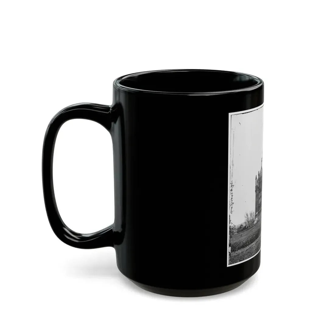 Richmond, Va. Tomb Of President James Monroe In Hollywood Cemetery (U.S. Civil War) Black Coffee Mug - Go Mug Yourself