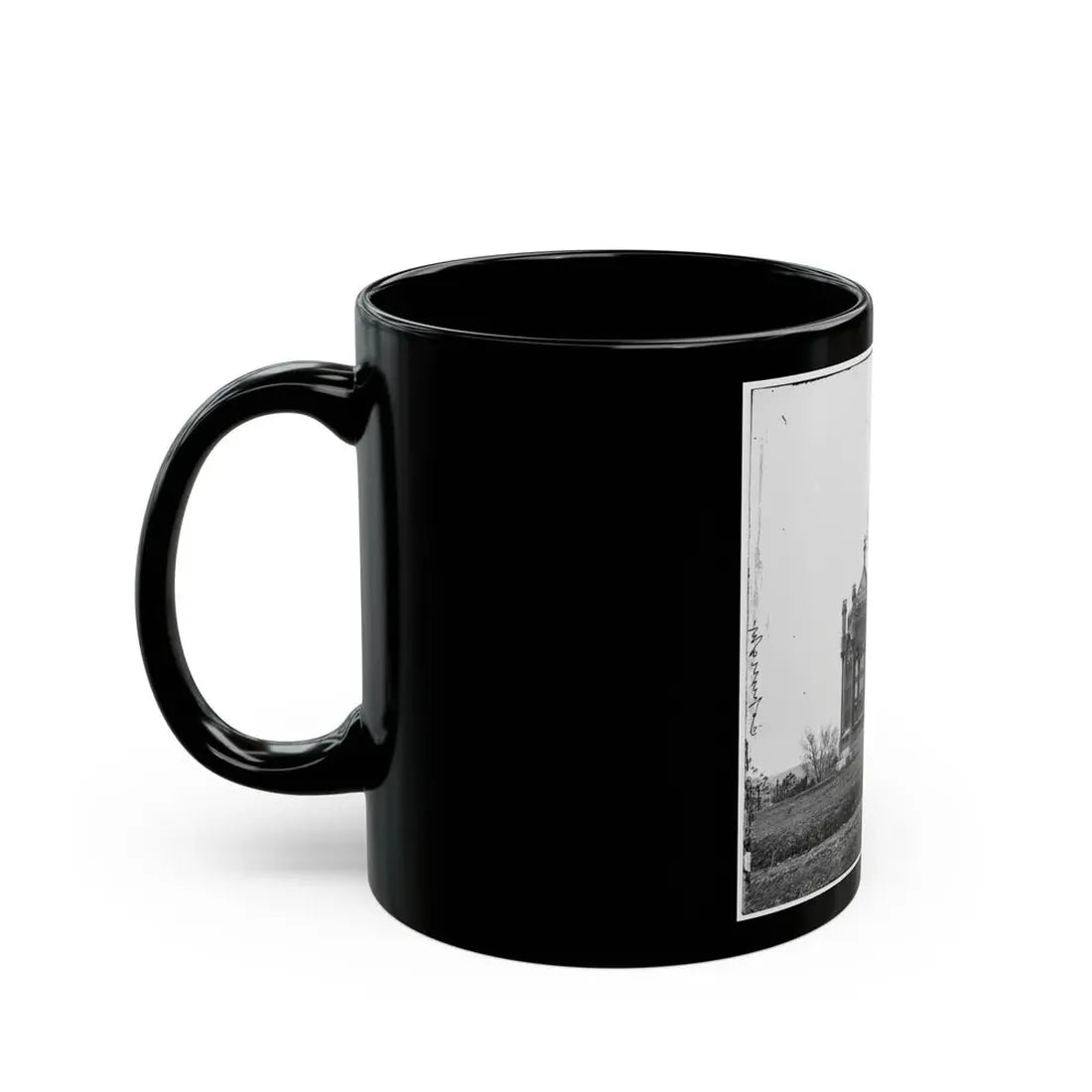 Richmond, Va. Tomb Of President James Monroe In Hollywood Cemetery (U.S. Civil War) Black Coffee Mug - Go Mug Yourself