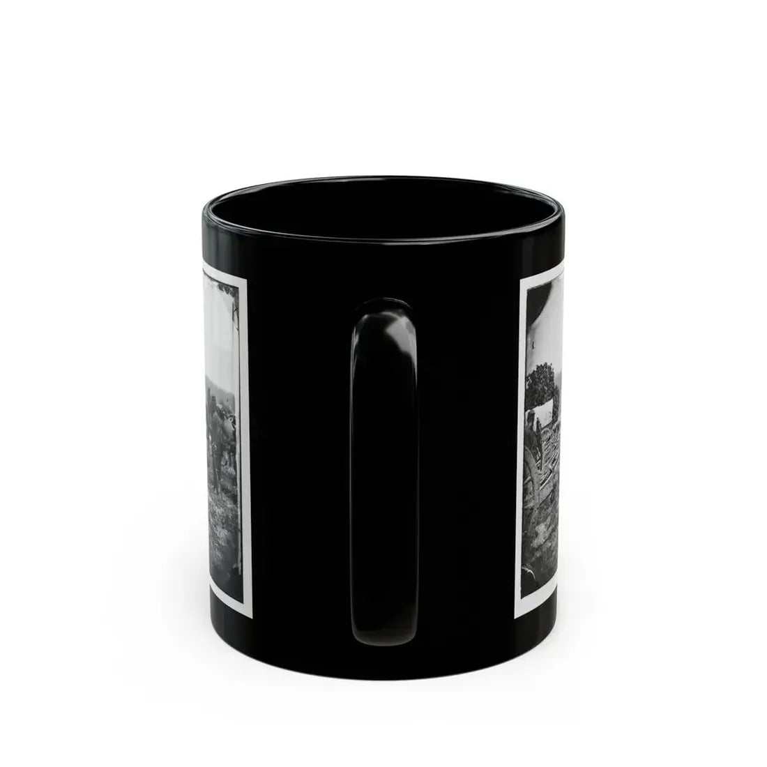 Richmond, Va., Vicinity. 20-Pdr Guns Of The 1st New York Battery, Unlimbered (U.S. Civil War) Black Coffee Mug - Go Mug Yourself