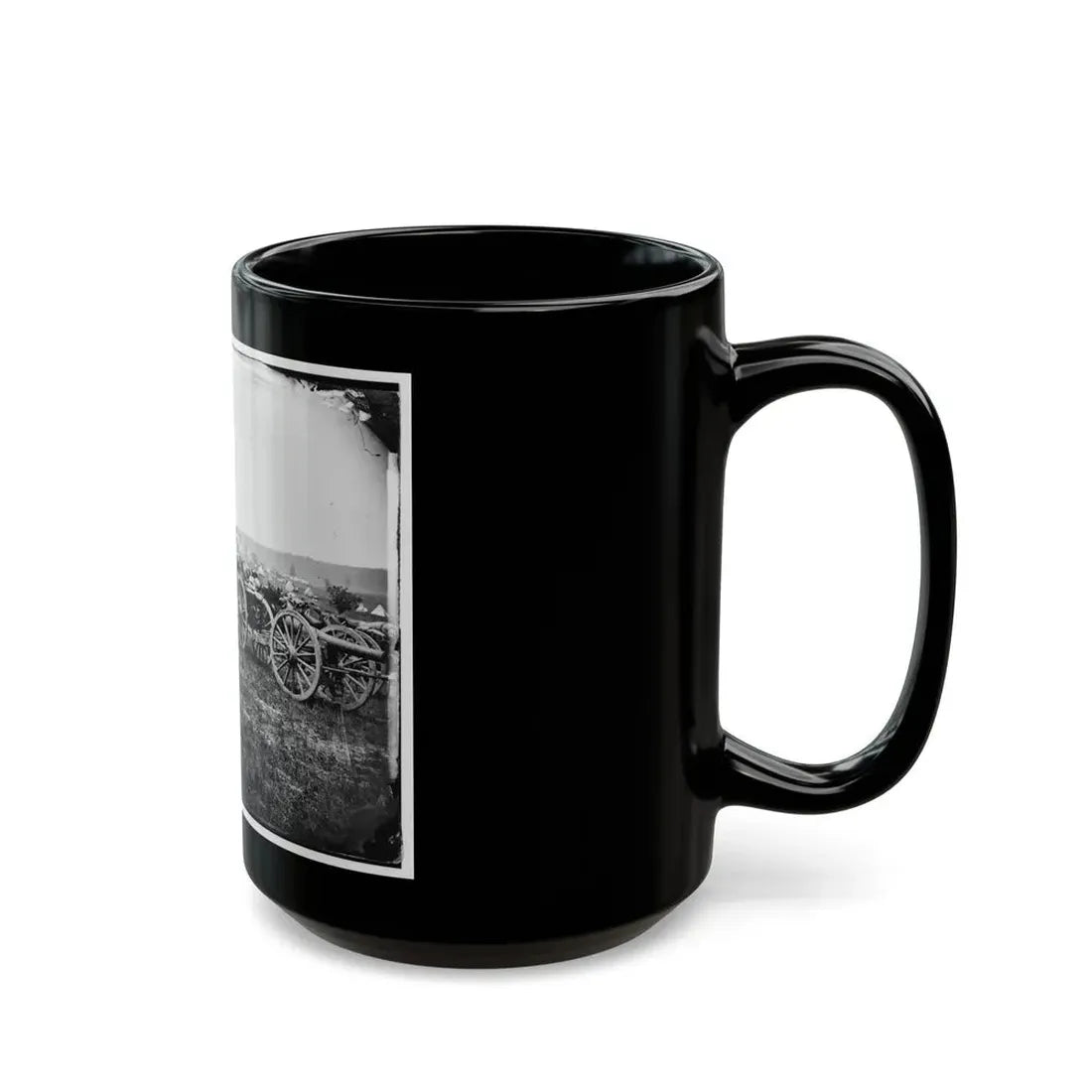 Richmond, Va., Vicinity. 20-Pdr. V Parrott Rifled Guns Of The 1st New York Battery (U.S. Civil War) Black Coffee Mug - Go Mug Yourself