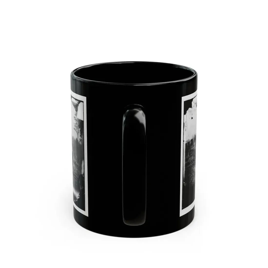 Richmond, Va., Vicinity. Engineers Building Corduroy Road (U.S. Civil War) Black Coffee Mug - Go Mug Yourself