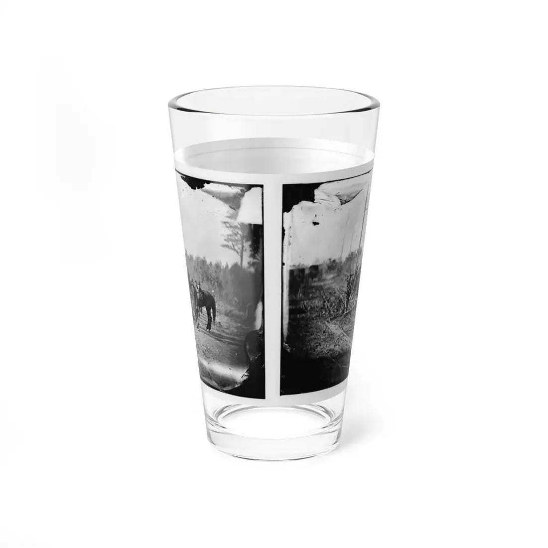 Richmond, Va., Vicinity. Engineers Building Corduroy Road (U.S. Civil War) Pint Glass 16oz - Go Mug Yourself