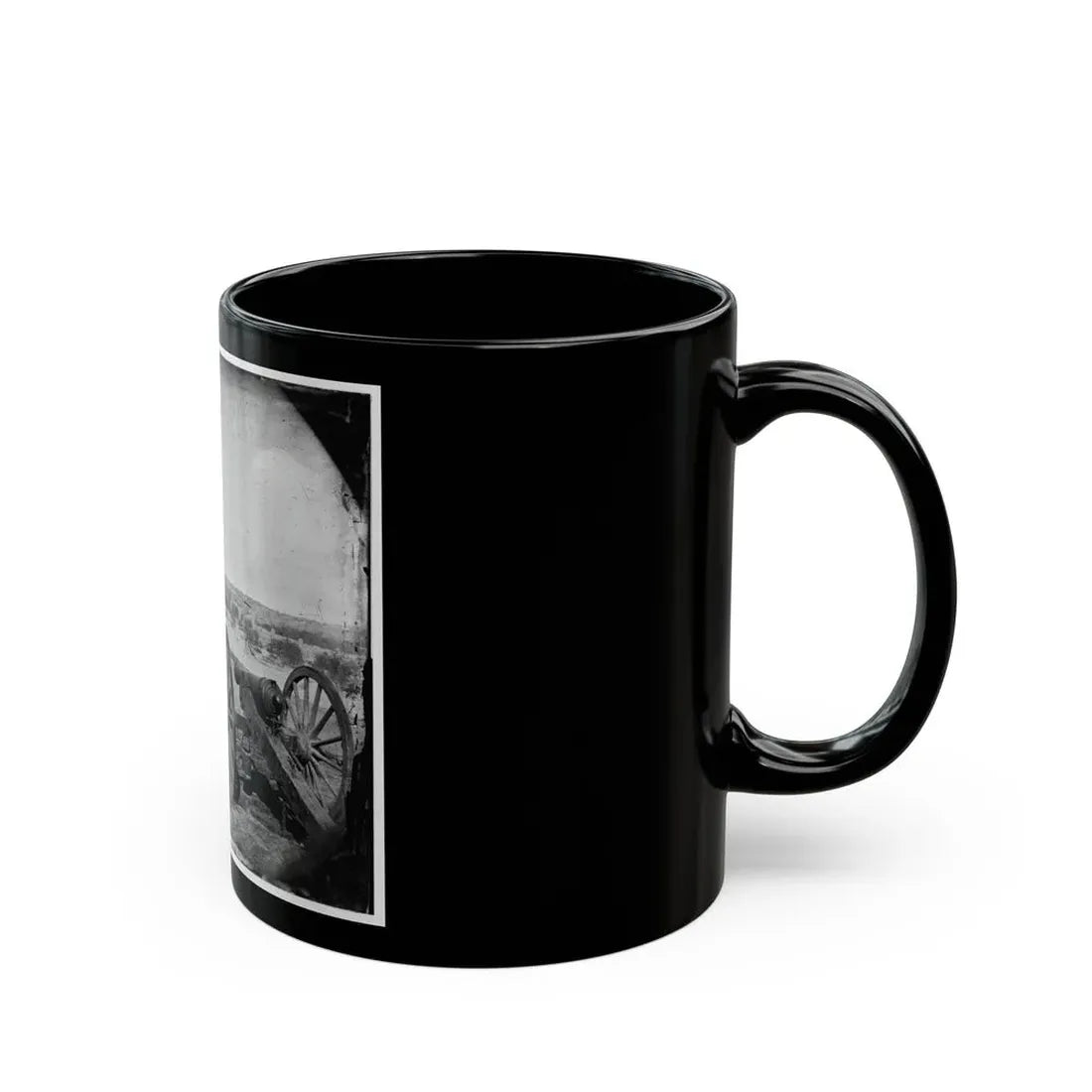 Richmond, Va. View Of City From Belle Isle; Gun In Foreground (U.S. Civil War) Black Coffee Mug - Go Mug Yourself