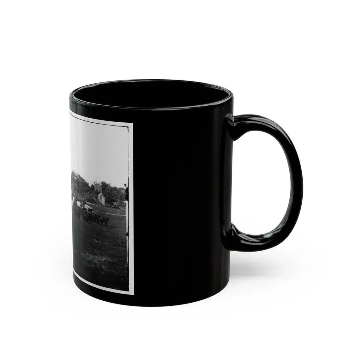 Richmond, Va. Wagon Train Of Military Telegraph Corps (U.S. Civil War) Black Coffee Mug - Go Mug Yourself