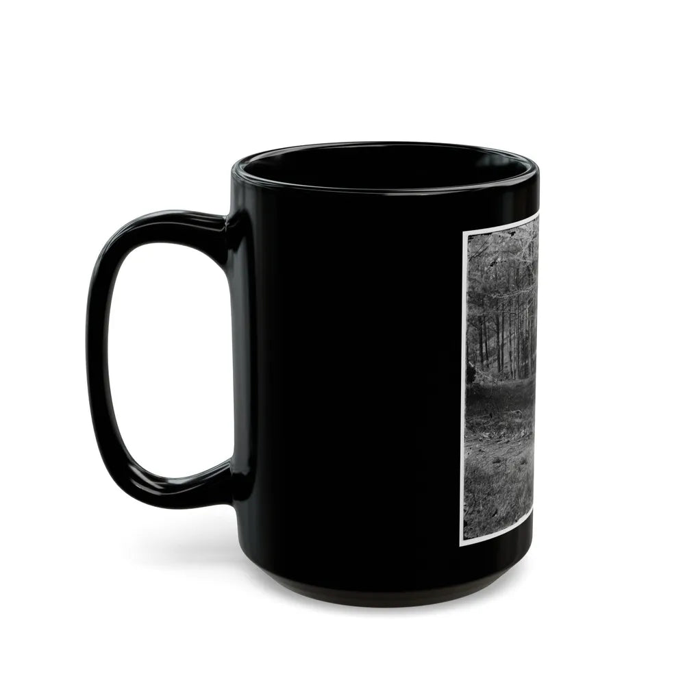Richmond, Va. Grave Of Gen. J. E. B. Stuart In Hollywood Cemetery, With Temporary Marker (U.S. Civil War) Black Coffee Mug-Go Mug Yourself