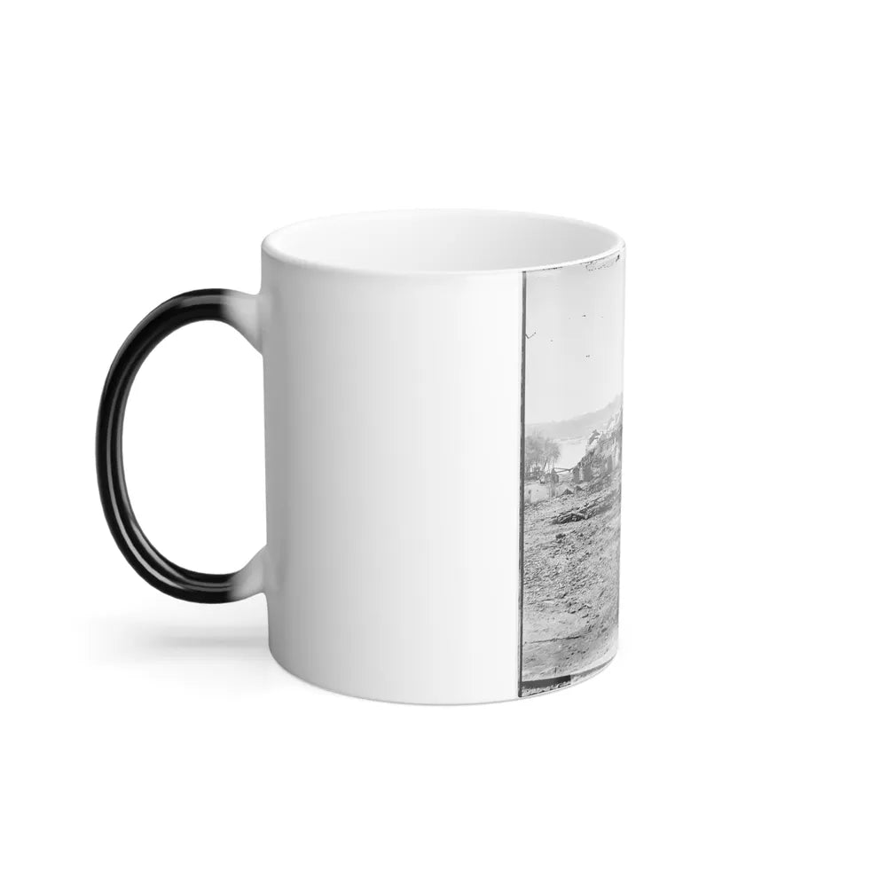 Richmond, Va. Guns and Ruined Buildings Near the Tredegar Iron Works (U.S. Civil War) Color Changing Coffee Mug 11oz-Go Mug Yourself