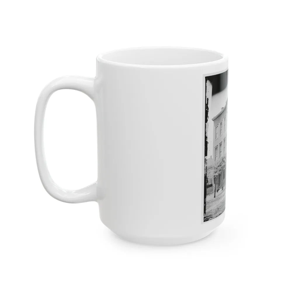 Richmond, Va. New York Newspaper Correspondents' Row (Between 4th And 5th Streets) (U.S. Civil War) White Coffee Mug-Go Mug Yourself
