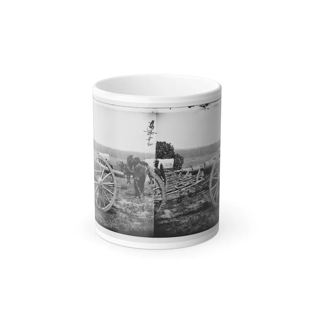 Richmond, Va., Vicinity. 20-Pdr Guns of the 1St New York Battery, Unlimbered (U.S. Civil War) Color Changing Coffee Mug 11oz-11oz-Go Mug Yourself