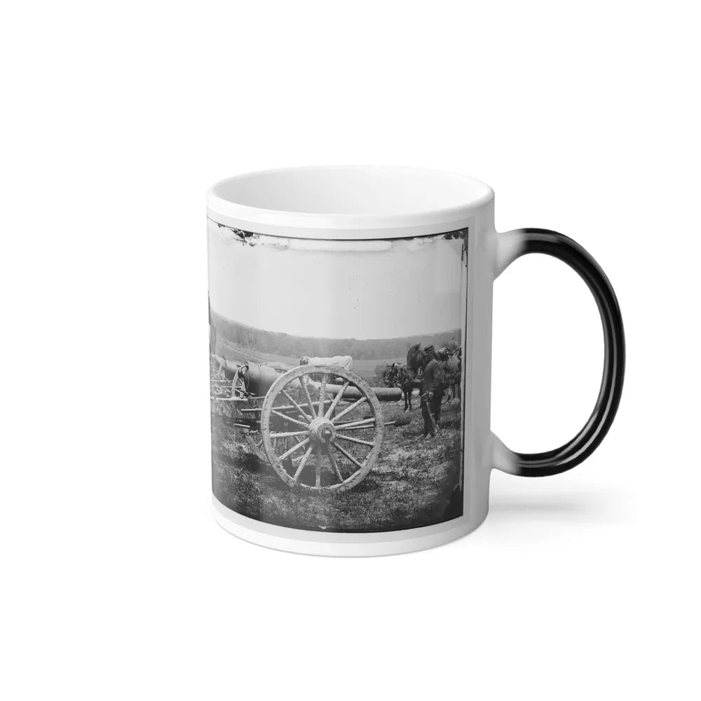 Richmond, Va., Vicinity. 20-Pdr Guns of the 1St New York Battery, Unlimbered (U.S. Civil War) Color Changing Coffee Mug 11oz-Go Mug Yourself