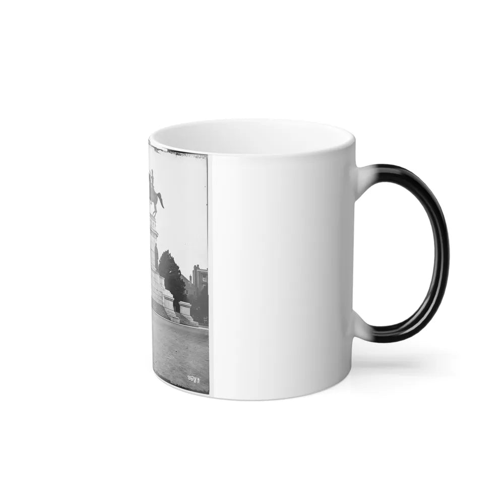 Richmond, Va. Washington Monument; St. Paul's Church in Left Background (U.S. Civil War) Color Changing Coffee Mug 11oz-Go Mug Yourself
