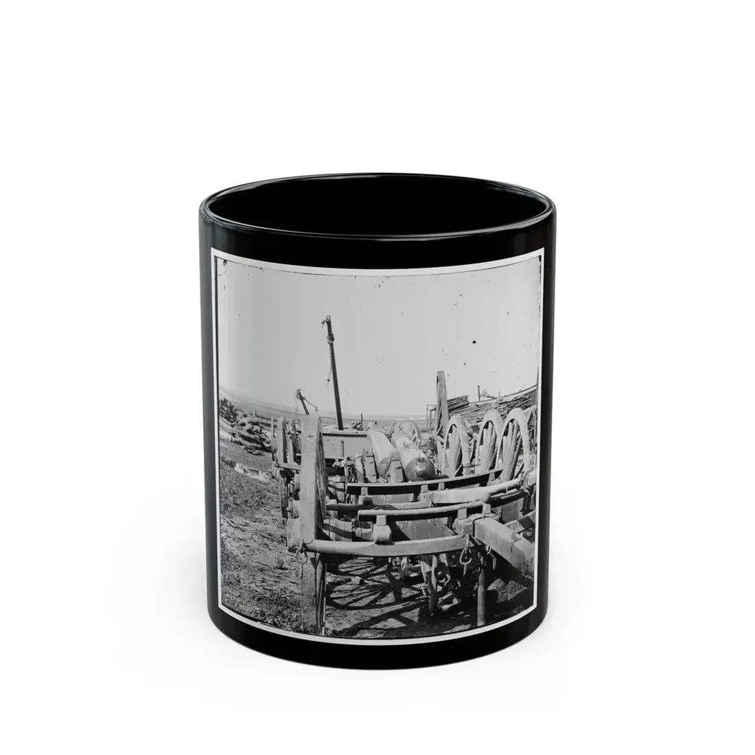 Richmond, Virginia. French 12-Pdr. Bronze Field Guns Importes From France (U.S. Civil War) Black Coffee Mug 11oz - Go Mug Yourself