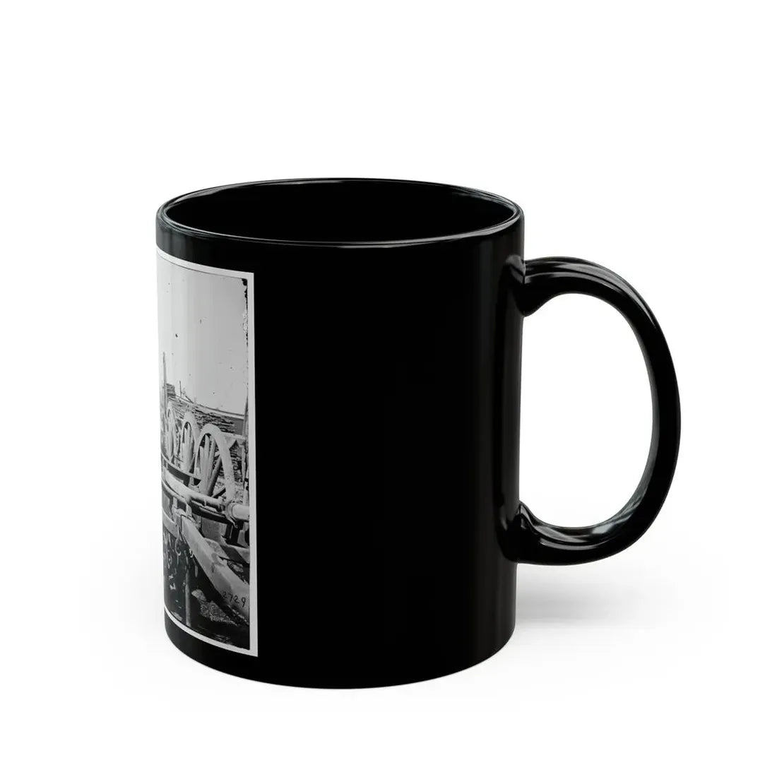 Richmond, Virginia. French 12-Pdr. Bronze Field Guns Importes From France (U.S. Civil War) Black Coffee Mug - Go Mug Yourself