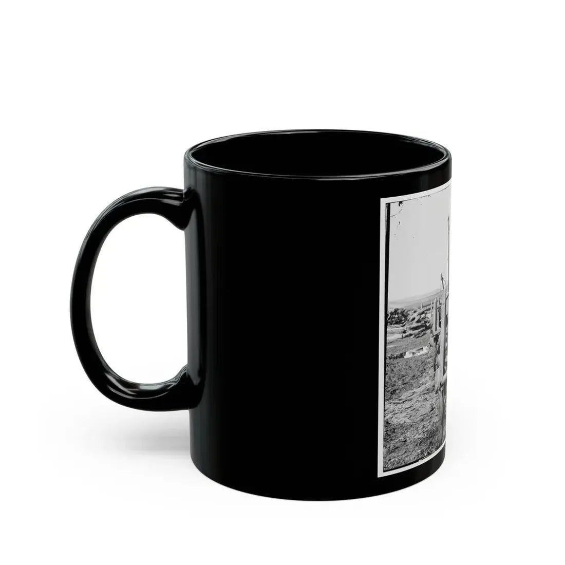 Richmond, Virginia. French 12-Pdr. Bronze Field Guns Importes From France (U.S. Civil War) Black Coffee Mug - Go Mug Yourself